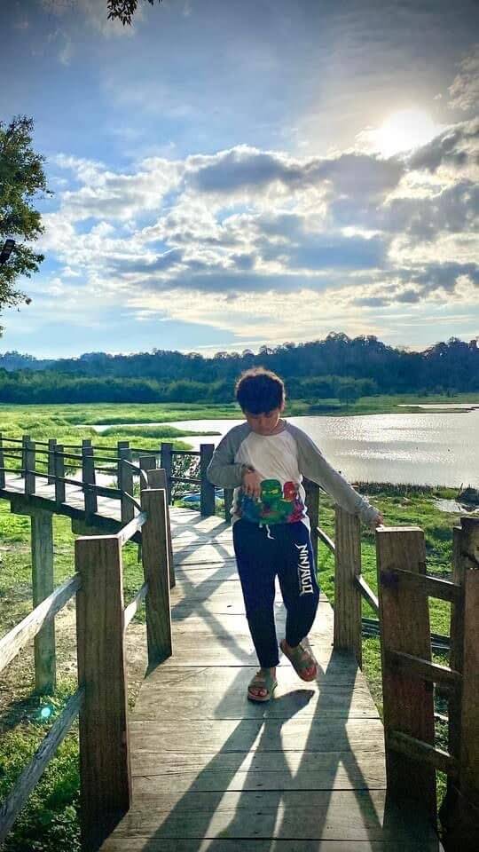 Bau Sau Ramsar site - boardwalk over the wetlands in Cat Tien